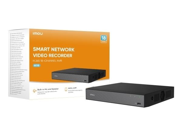 Imou N110, 10 kanaler, AAC, MP4, H.264, H.265, 90 Mbit/s, 2-veis, 16 TB