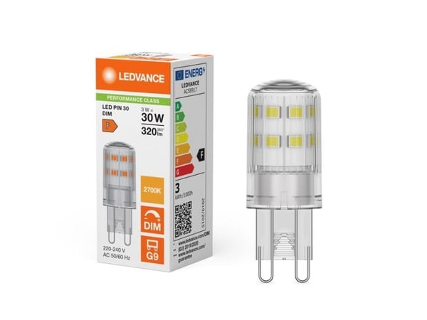 Osram 4099854248788, 3 W, 30 W, G9, 320 lm, 25000 timer, Varm hvit