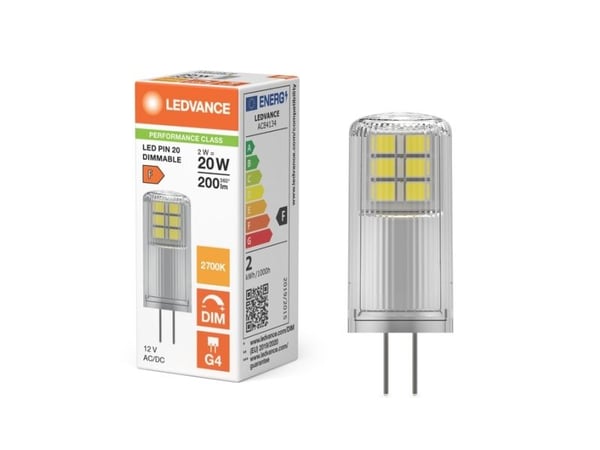 Osram 4099854248542, 2,5 W, 40 W, G4, 200 lm, 25000 timer, Varm hvit