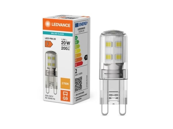 Osram 4099854248870, 1,9 W, 20 W, G9, 200 lm, 15000 timer, Varm hvit