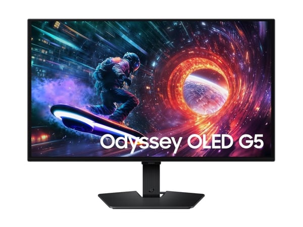 Samsung Odyssey OLED G5 S27FG502SU - G50SF-serien - OLED-skjerm - spill - 27" - 2560 x 1440 QHD @ 180 Hz - 200 cd/m² - 1000000:1 - HDR10 - 0,03 ms ...