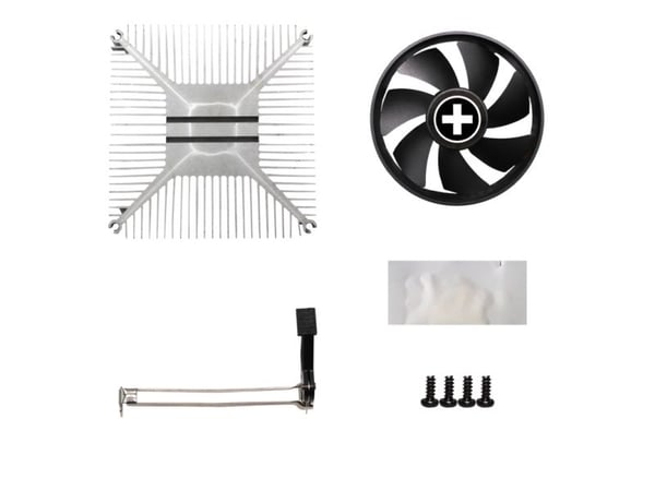 Xilence A200 - Processor-køler - (for: Socket 754, AM2, AM2+, AM3, AM4, FM1) - aluminium - 92 mm