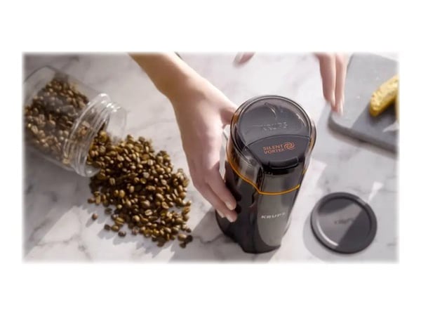 Krups Silent Vortex GX332810 - Krydder/kaffe-kvern - 175 W - svart