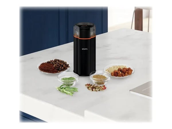 Krups Silent Vortex GX332810 - Krydder/kaffe-kvern - 175 W - svart