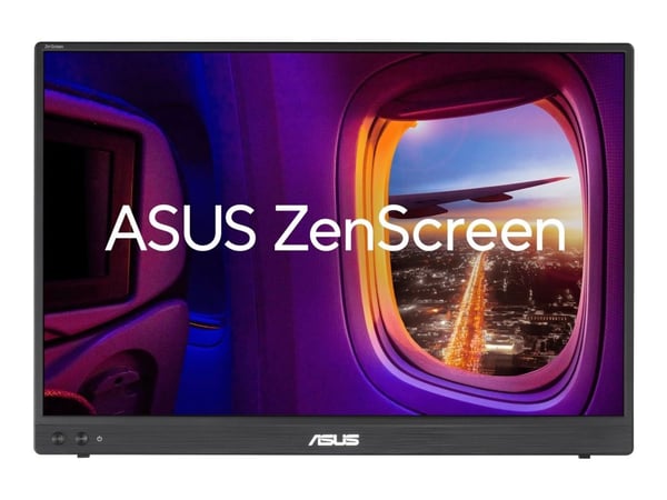 ASUS ZenScreen MB16FC - LED-skjerm - 16" - portabel - 1920 x 1200 WUXGA @ 75 Hz - IPS - 300 cd/m² - 1000:1 - 5 ms - Mini HDMI, 2xUSB-C - svart