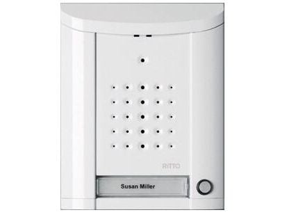 Ritto 1840120, Anropsknappmodul, Hvit, Metall, Overflate, 141 mm, 22 mm