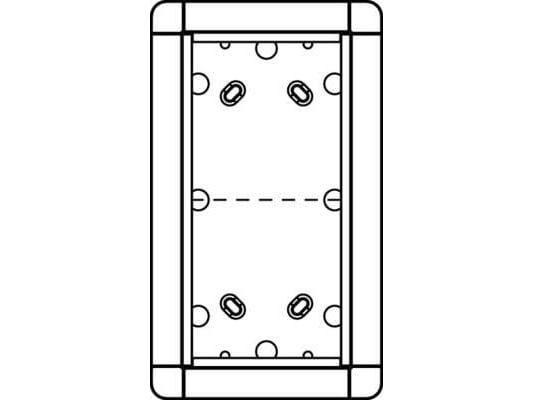 Ritto 18832/20 Doorman utenpåliggende ramme sølv, Ramme, Sølv, Overflade, 133 mm, 37 mm, 230 mm