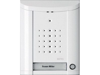 Ritto 1840170, Anropsknappmodul, Hvit, Overflate, 141 mm, 22 mm, 178 mm