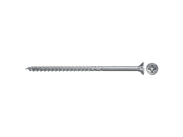 Fischer Power-Fast II FPF II CZP 5,0x60 BC 50, Skruv, Metall, Plast, Trä, Allmän användning, Platt huvud, Pozidriv