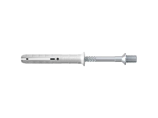 Fischer N 6 x 40/10 S M 6 - Ekspansjonsanker - Murstein - Betong - Skumbetong - Gipsblokk - Murverk - Nylon - Svart - M6 - 6 mm (50398)