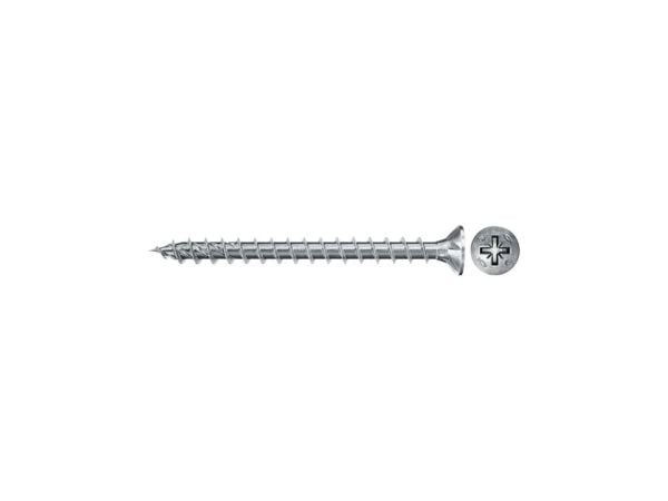 Fischer 670192, Skru, Metall, Tre, Generell nytte, Full tråd, Flathode