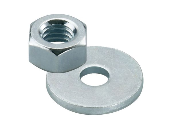 Fischer 510509, Sekskantmutter, Galvanisert stål, Stål, M8, 13 mm, 50 stk