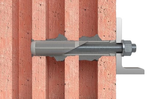 Fischer 510509, Sekskantmutter, Galvanisert stål, Stål, M8, 13 mm, 50 stk