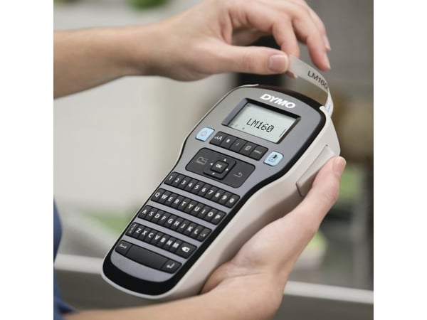 DYMO LabelManager 160 Valuepack, QWERTZ, D1, Trermisk overføring, 160 x 160 DPI, 12 mm/sek, Svart, Sølv