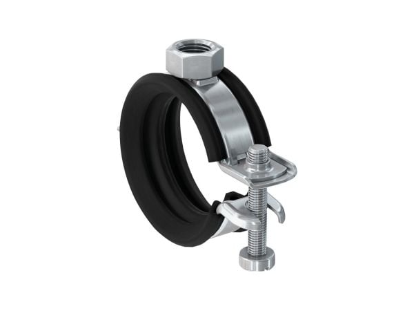 Fischer 562340, Rörklammer, Stål, Svart, 12 - 15 mm, 6,35 mm (0.25"), EPDM, Styrenbutadien (SBR), Zink stål, 0,7 kN