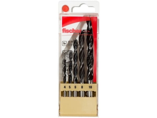 Fischer 536608, Pora, 1 cm, Lehtipuu, Pehmeä puu, Puu, 1 kpl, 4, 5, 6, 8, 10