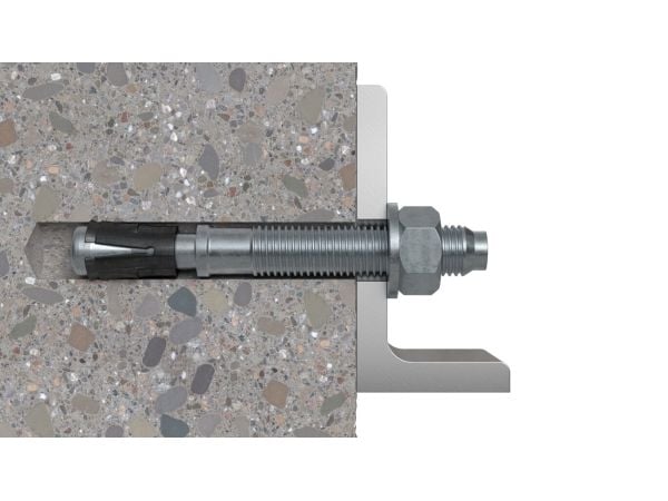Fischer 564672, Murstein, Betong, Sinkbelagt stål, M10, 1 cm, 75 mm, 1 cm