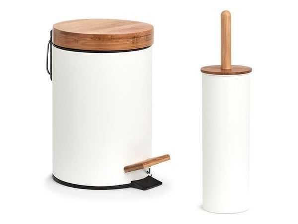 Zeller Present 18908, 3 l, Rund, Bamboo, Strykejern, Hvit, Tre, Pedal, 16,8 cm