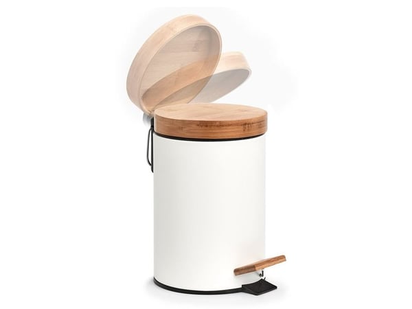 Zeller Present 18908, 3 l, Rund, Bamboo, Strykejern, Hvit, Tre, Pedal, 16,8 cm
