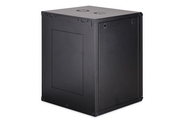 DIGIT Dynamic 19 16U rack 600x600 veggmontert nettverksskap, glassdør, svart, ikke sammenleggbar, 60 kg