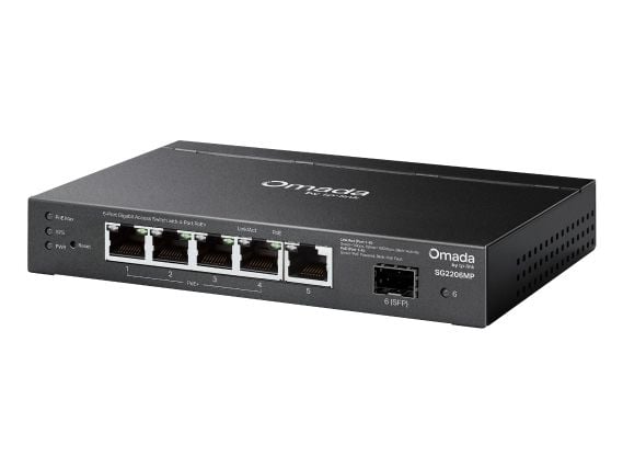 TP-Link Omada SG2206MP, L2, Gigabit Ethernet (10/100/1000), Strøm over Ethernet (PoE), Rack-montering