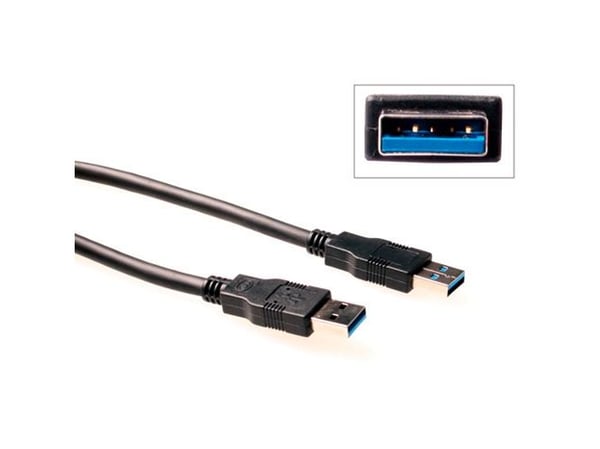 Advanced Cable Technology SB3002 USB A till USB A-kabel 2.00 m svart (SB3002)