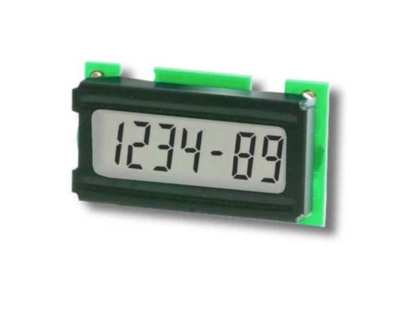 Kübler 6.194.012.F00 Kübler 194 käyttötuntilaskuri / aikalaskuri, LCD-aikamoduuli, max. aika-alue 9999,99 h (DC)