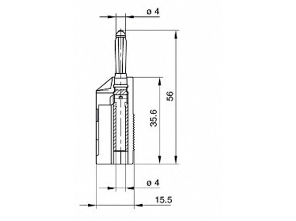 SKS Hirschmann BSB 20 K Bananplugg Plugg, rett Pinnediameter: 4 mm Gul 1 stk