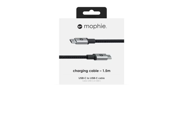 Zagg USB-kabel USB-C - USB-C 1,5 m Svart (MPH047BLK)