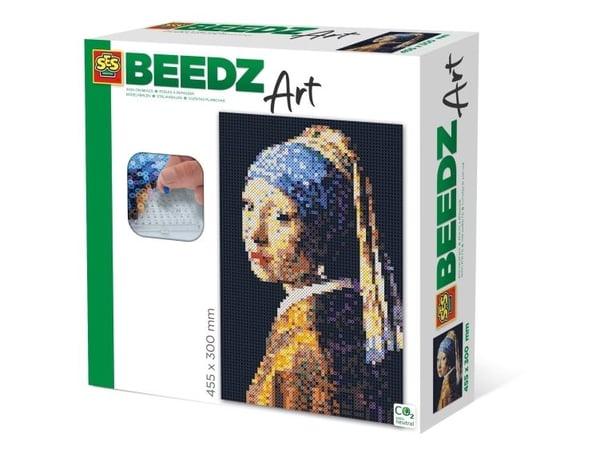 SES Creative Beedz art Vermeer - Girl with a Pearl Earring, 12 år, Gutt/Jente, Art, Flerfarget, 455 mm, 300 mm