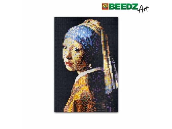 SES Creative Beedz art Vermeer - Girl with a Pearl Earring, 12 år, Gutt/Jente, Art, Flerfarget, 455 mm, 300 mm