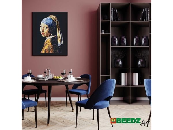 SES Creative Beedz art Vermeer - Girl with a Pearl Earring, 12 år, Gutt/Jente, Art, Flerfarget, 455 mm, 300 mm