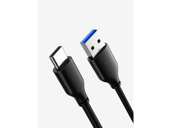 USB-kabel, Cabletime, USB-A til USB-C, 1 m