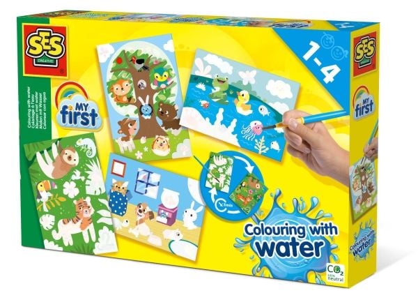 SES Creative My first - Maalaus vesiväreillä - Piilotetut eläimet