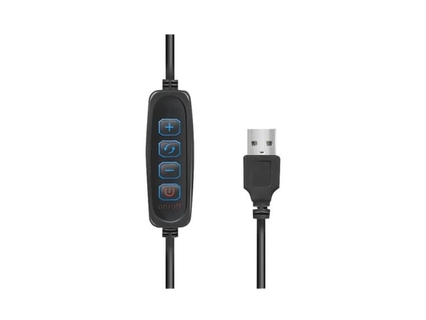 LogiLink AA0151, LED, Akrylonitril-butadien-styren (ABS), 1/4", 1,8 m, Sort, USB