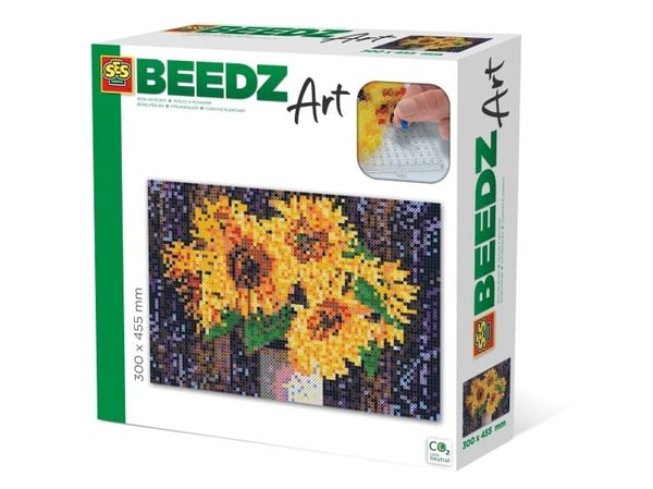 SES Creative Beedz art Sunflowers, 12 vuosi/vuosia, Poika/tyttö, Flora, Monivärinen, 300 mm, 455 mm