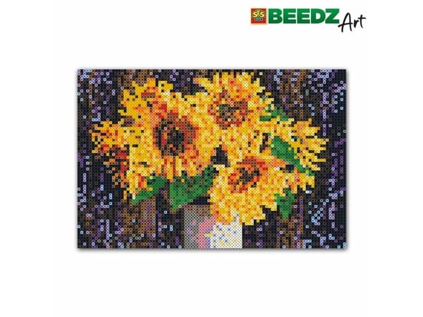 SES Creative Beedz art Sunflowers, 12 vuosi/vuosia, Poika/tyttö, Flora, Monivärinen, 300 mm, 455 mm