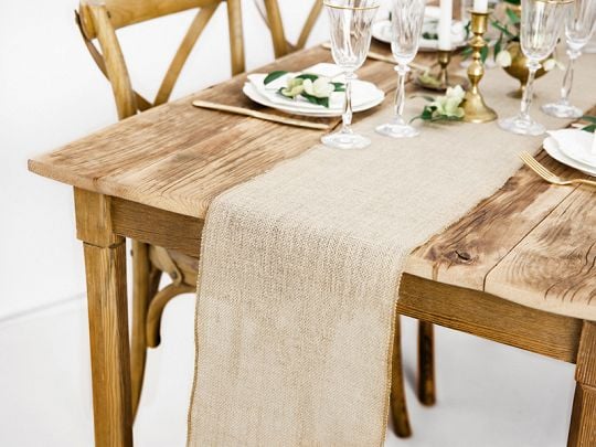 PartyDeco BJ2-KARTON, Rektangulær, Beige, 280 mm, 5 m, 24 stykker