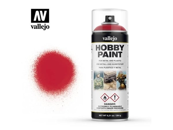 Vallejo 28.023, Punainen, Spraymaali, Nestemäinen, 400 ml, 1 kpl Vallejo 28.023, Punainen, Spraymaali, Nestemäinen, 400 ml, 1 kpl