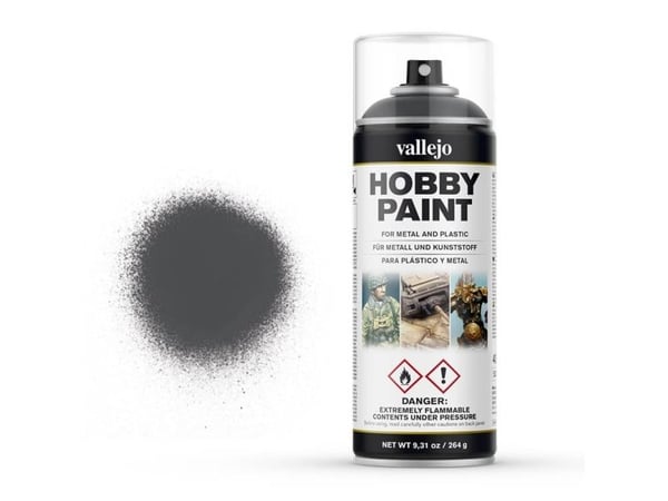 Vallejo 28.002, Sort, Grå, Spray maling (hobby), Væske, 400 ml, 1 stykker