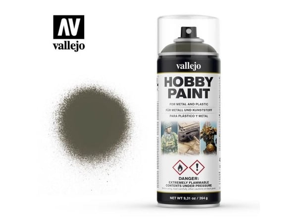 Vallejo 28.003, Grønn, Grå, Spray maling (hobby), Væske, 400 ml, 1 stykker