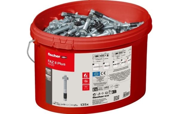 Fischer FAZ II Plus 10/20 Eimer (135) Boltanker 105 mm 10 mm 568858 135 stk.