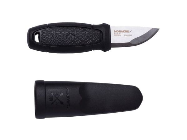 Mora Knife Eldris, Single, Metsästysveitsi, Drop point, Ruostumaton teräs, Termoplastinen elastomeeri (TPE), Musta Mora Knife Eldris, Single, Metsästysveitsi, Drop point, Ruostumaton teräs, Termoplastinen elastomeeri (TPE), Musta