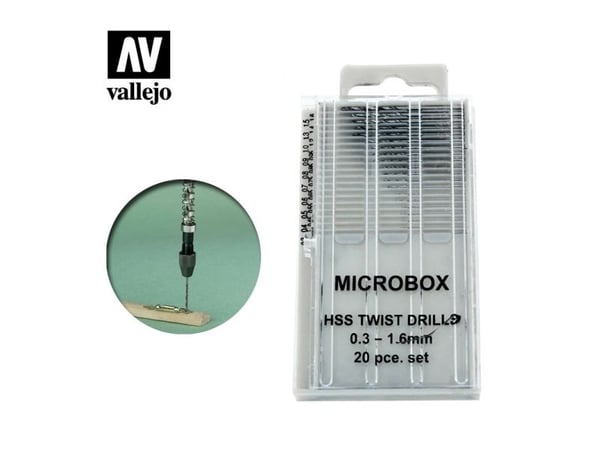 Vallejo T01001, Borr, Trä, Stål, Rostfritt stål, Upphängbar förpackning, 20 styck