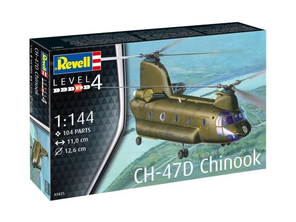 Revell CH-47D Chinook, Modellhelikopter, Monteringssats, 1:144, CH-47D Chinook, Pojke, Plast