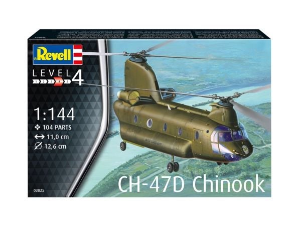 Revell CH-47D Chinook, Modellhelikopter, Monteringssats, 1:144, CH-47D Chinook, Pojke, Plast