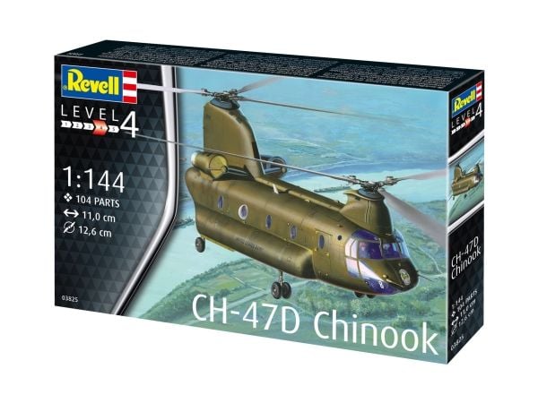 Revell CH-47D Chinook, Modellhelikopter, Monteringssats, 1:144, CH-47D Chinook, Pojke, Plast