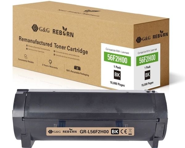 G&G GR-L56F2H00, 15000 sidor, Svart, 1 styck