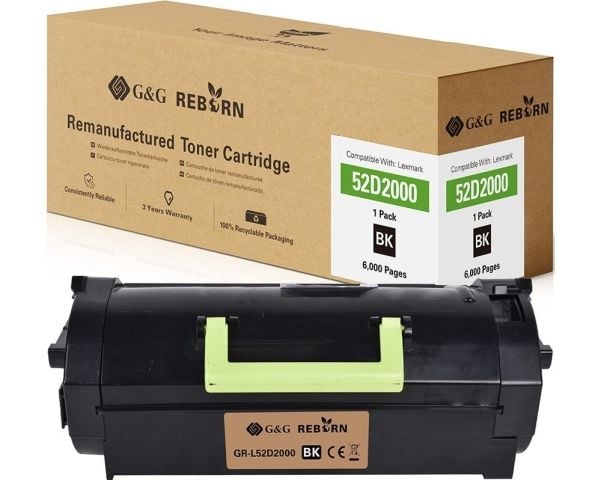 G&G GR-L52D2000, 6000 sider, Svart, 1 stykker