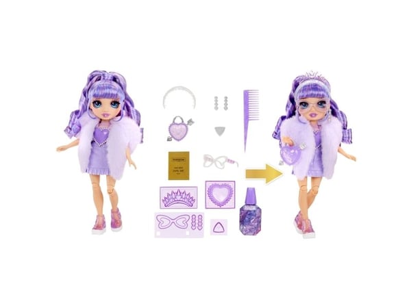Rainbow High Creative Crystals Fashion Doll- Violet, Modedocka, Flicka, 8 År, 280 mm, Multifärg